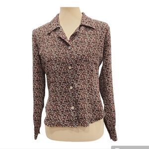 90s Rampage Ditsy Floral Blouse